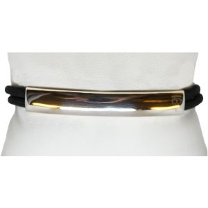 Westmtn, Silverarmband White mountain, svart