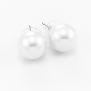 SHELLY 14 MM ÖRHÄNGE VIT