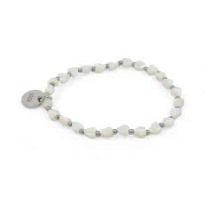 GARBO BRACELET WHITE/WHITEGOLD