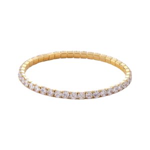 SPARK STÅL ARMBAND KLAR/GULD