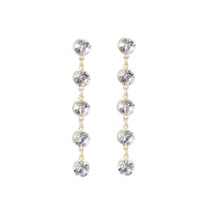 SOPHIA ÖRHÄNGEN KLAR/GULD