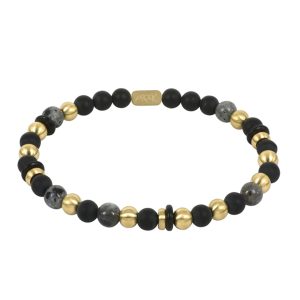 AROCK Armband Eddie Svart/Guld