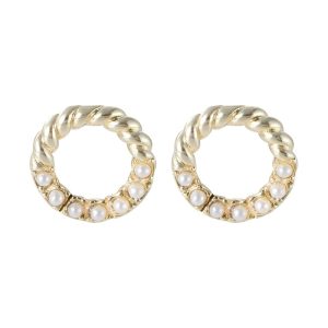 GIA ÖRHÄNGE VIT/GULD