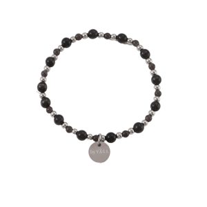 CATIE ARMBAND SVART/STÅL