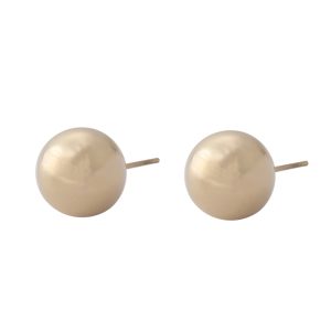 BEAU ÖRHÄNGE ”L” STÅL/GULD