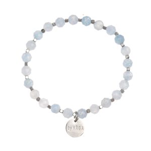 ALBA ARMBAND AKVAMARIN/STÅL