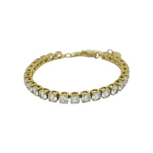 ADELET STÅL ARMBAND KLAR/GULD