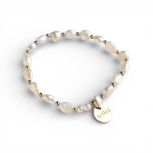 MOLLY ARMBAND VIT/GULD