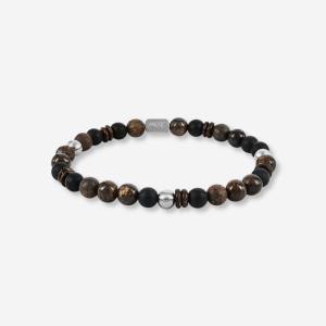 AROCK Armband Eddie Brun/Svart/Stål