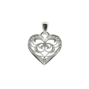 Älvarnas Hjärta Hänge Silver Stort