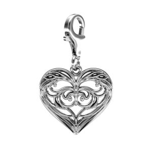 Älvarnas Hjärta Charm Silver