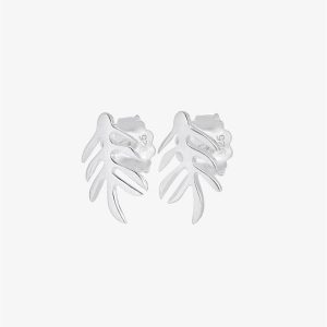Drakenberg Sjölin Autumn Leaf Drop Studs Silver