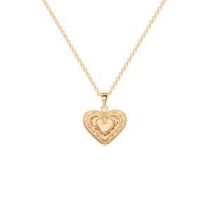 Västerbottensmycken Stort Hjärta Guld