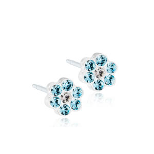 Blomdahl MP Daisy Aquamarine/Crystal Örhänge