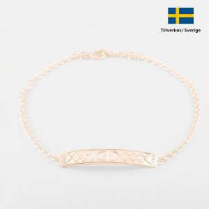 Västerbottensmycken Smalt Armband Guld